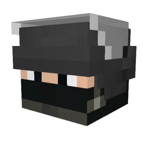 Knoower Minecraft avatar head, 3D render