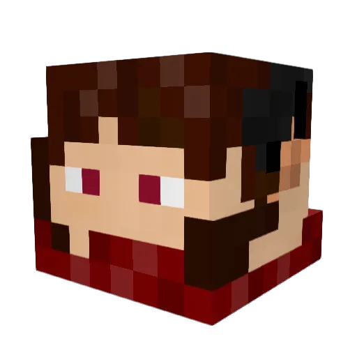 Knoppe Minecraft avatar head, 3D render