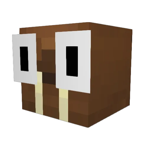 Knorpp Minecraft avatar head, 3D render