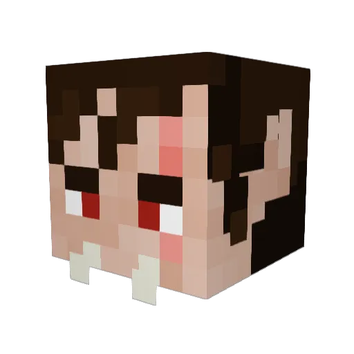 Knorretj3 Minecraft avatar head, 3D render