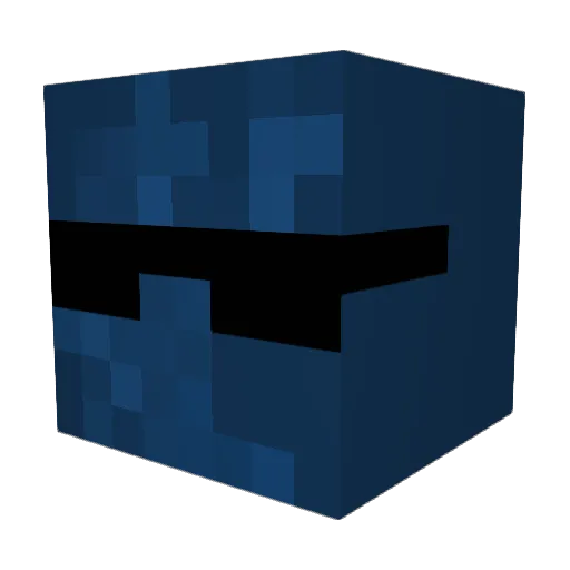 Knotthi Minecraft avatar head, 3D render