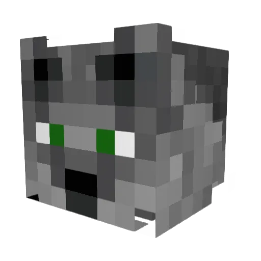 KnottyDawg Minecraft avatar head, 3D render