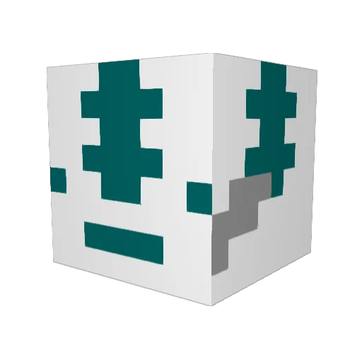 KnottyPixle Minecraft avatar head, 3D render