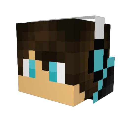 KnowLimit Minecraft avatar head, 3D render