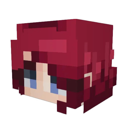 KnowingAnonymous Minecraft avatar head, 3D render