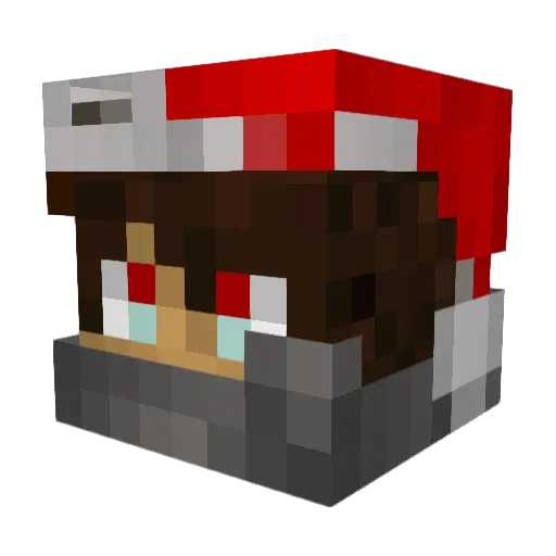 Knowles_Gaming_ Minecraft avatar head, 3D render