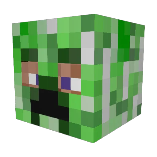Knowlife4 Minecraft avatar head, 3D render