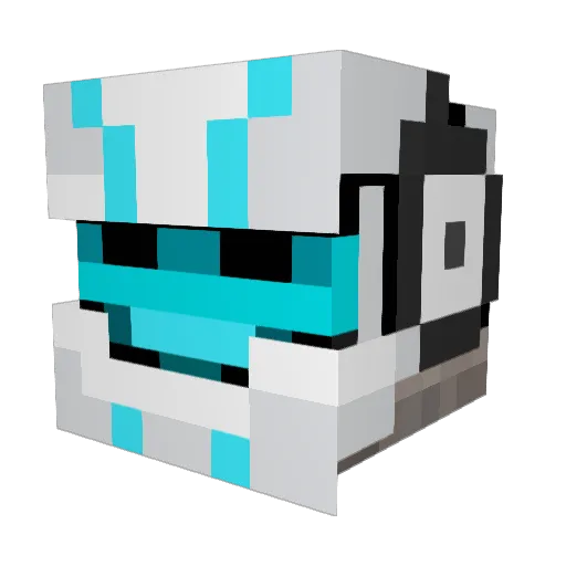KnownAsTvHeadz Minecraft avatar head, 3D render