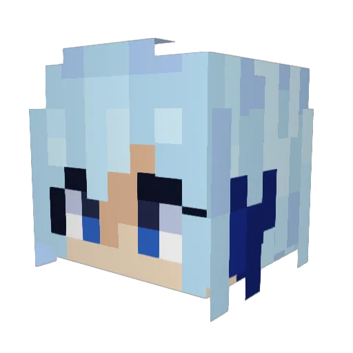 KnowsAlot1 Minecraft avatar head, 3D render
