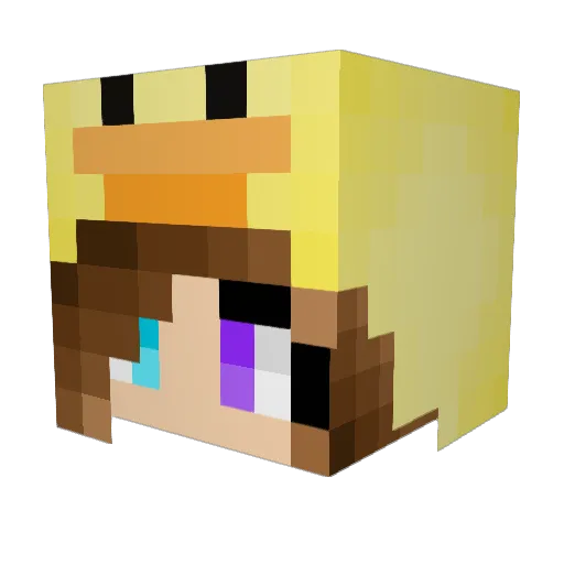Knowski1017 Minecraft avatar head, 3D render