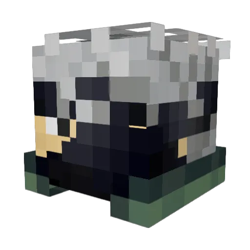 KnoxPlayer Minecraft avatar head, 3D render