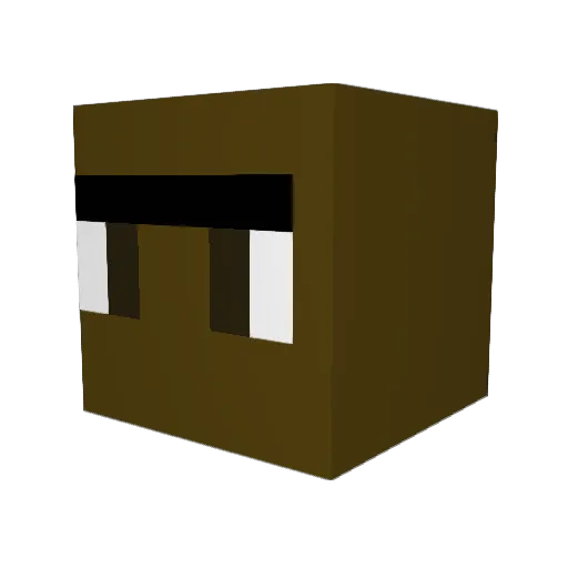 Knoxi009 Minecraft avatar head, 3D render