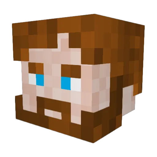 Knoxial_ Minecraft avatar head, 3D render