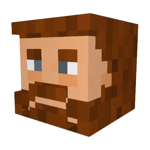 Knoxious_ Minecraft avatar head, 3D render