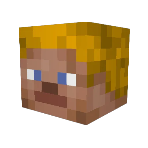 Knoxxerr Minecraft avatar head, 3D render