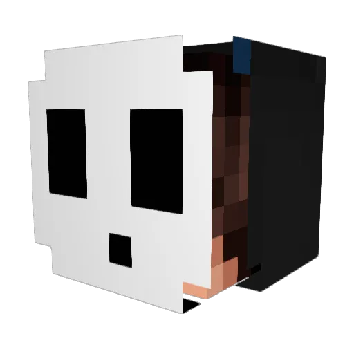 Knoxxx Minecraft avatar head, 3D render