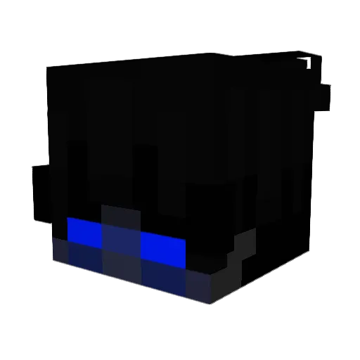 Knozy Minecraft avatar head, 3D render