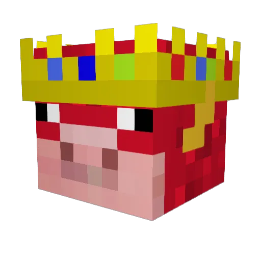 Knrx Minecraft avatar head, 3D render