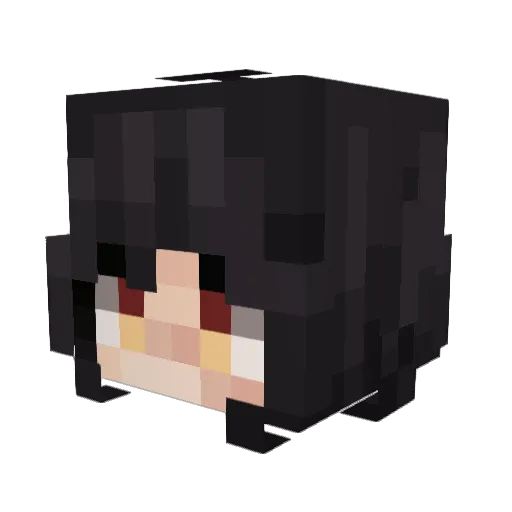 Knta Minecraft avatar head, 3D render