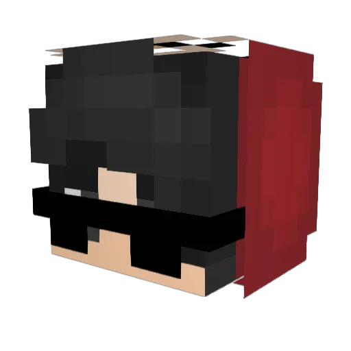Knto Minecraft avatar head, 3D render