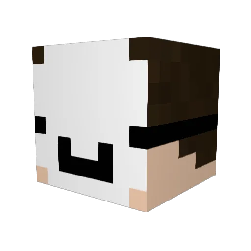 KnubbelAV Minecraft avatar head, 3D render
