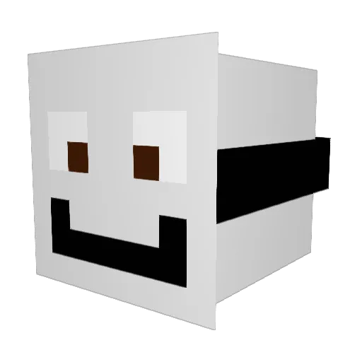 KnubbiSupMan Minecraft avatar head, 3D render