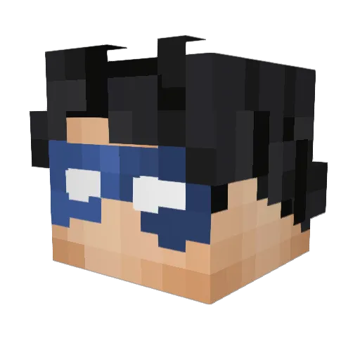 KnuckleEater Minecraft avatar head, 3D render