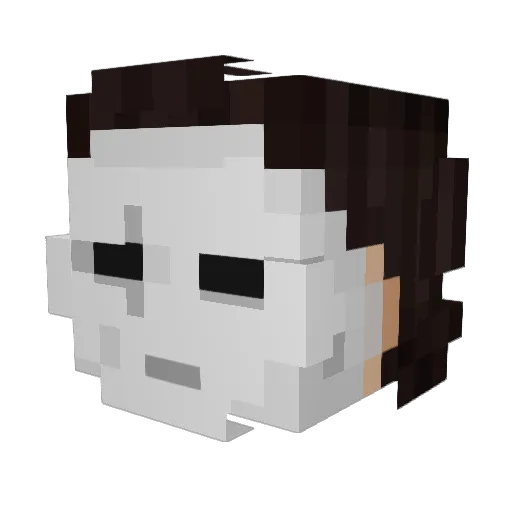 Knuckles567 Minecraft avatar head, 3D render