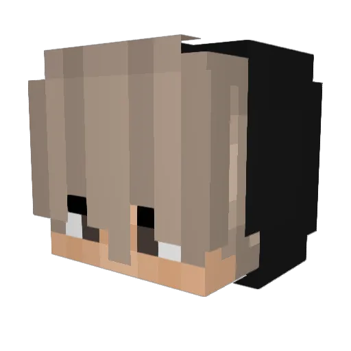 Knuddxd Minecraft avatar head, 3D render
