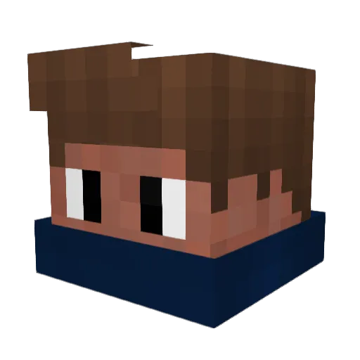KnuffigerCroze Minecraft avatar head, 3D render