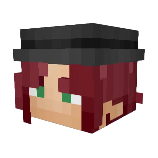 Knuklec_ Minecraft avatar head, 3D render