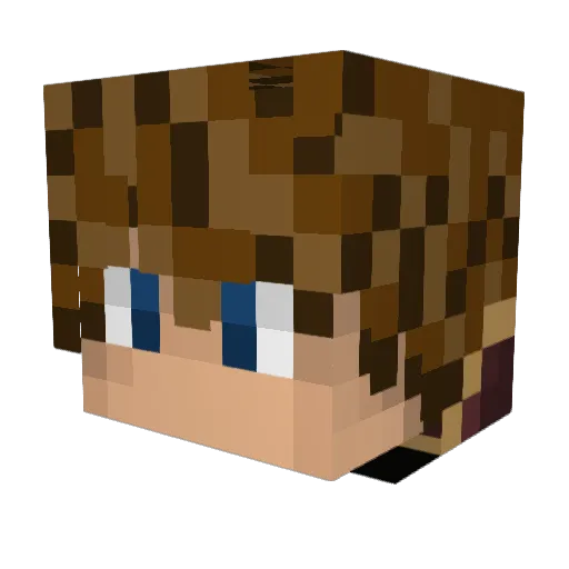 KnutEmmich Minecraft avatar head, 3D render