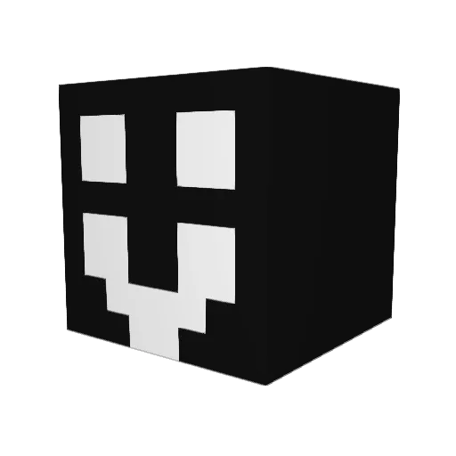 Knutheo Minecraft avatar head, 3D render