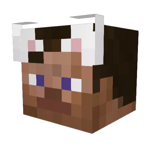 Knutzon7 Minecraft avatar head, 3D render