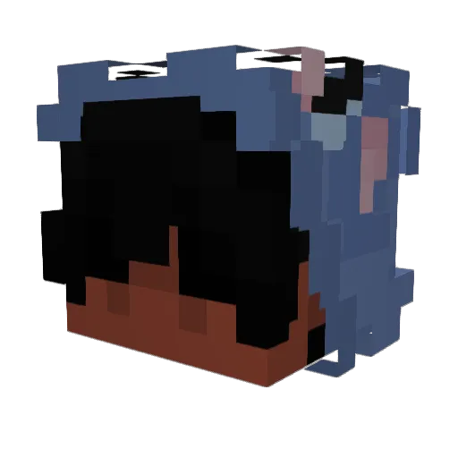 Knuvk Minecraft avatar head, 3D render