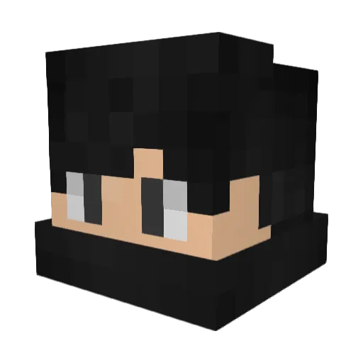 KnxckOpa Minecraft avatar head, 3D render