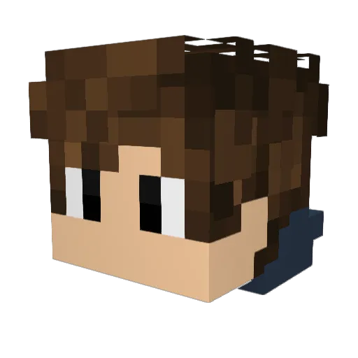 Knyper123 Minecraft avatar head, 3D render