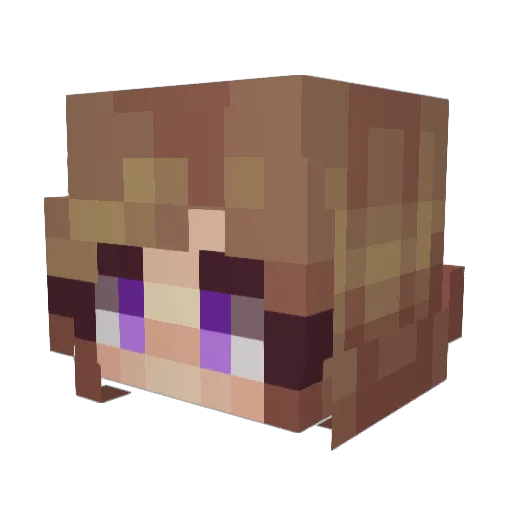 Knyteblade Minecraft avatar head, 3D render