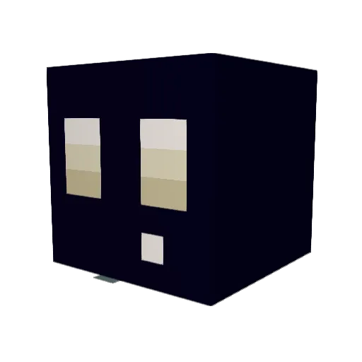 Knyxin Minecraft avatar head, 3D render