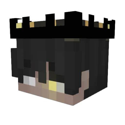Knyy12 Minecraft avatar head, 3D render