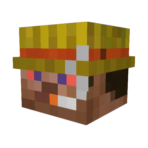 KnzBR Minecraft avatar head, 3D render