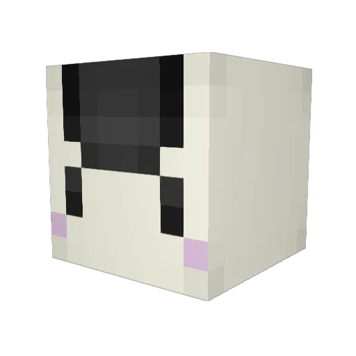 Ko0nigiri Minecraft avatar head, 3D render