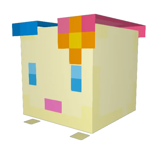 Ko5haru Minecraft avatar head, 3D render