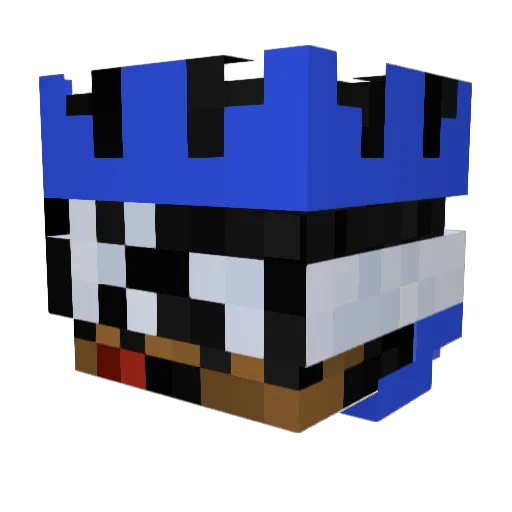 Ko5mic Minecraft avatar head, 3D render