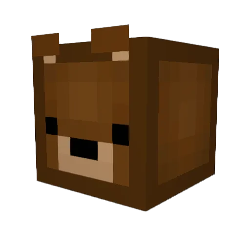 KoBerBer Minecraft avatar head, 3D render