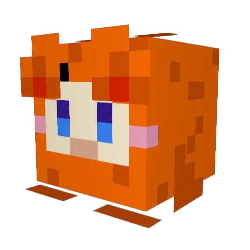 KoD_666 Minecraft avatar head, 3D render
