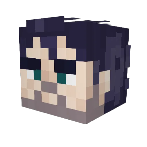 KoJoST Minecraft avatar head, 3D render