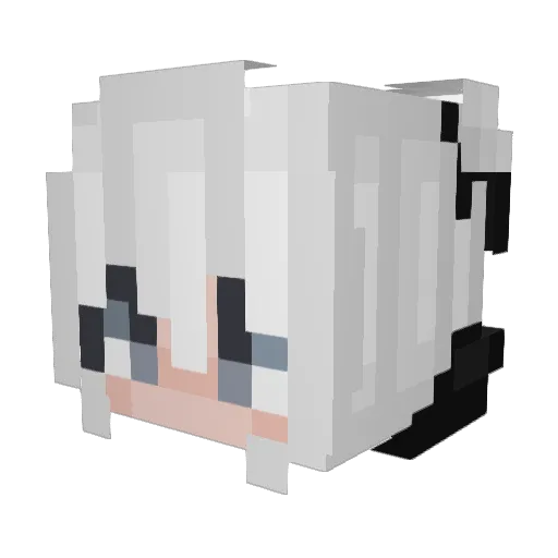 KoKoMik_ Minecraft avatar head, 3D render