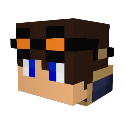 KoKoT_M Minecraft avatar head, 3D render
