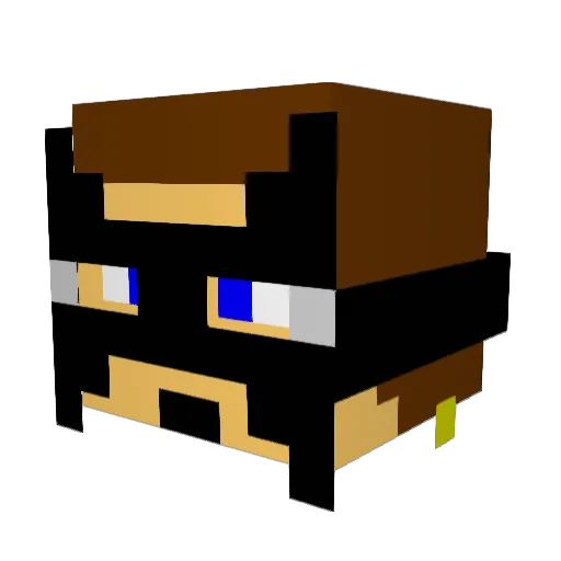 KoLiNaFt Minecraft avatar head, 3D render